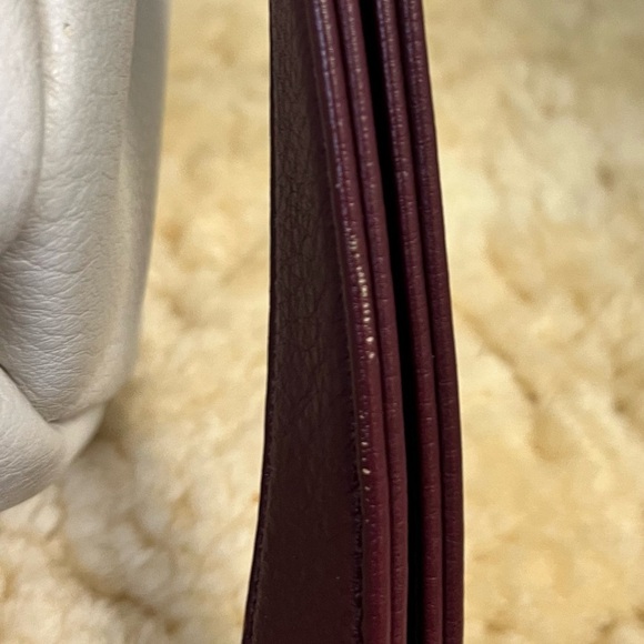 Pretty Pokets Diaper Bag Tote Maroon & White With Bottle Holder - Picture 8 of 13